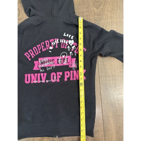 Victoria Secret Pink Rare Vintage Sweatsuit University Of Pink Crop Pants XS - Picture 8 of 11